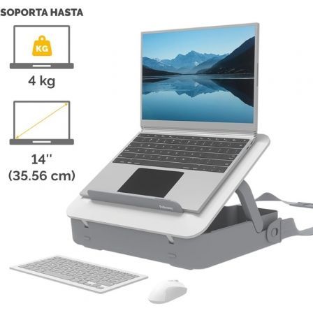 Fellowes Breyta Maletín con Soporte Elevador para Portátil hasta 14 pulg, Blanco Fellowes Breyta Maletín con Soporte Elevador para Portátil hasta 14 pulg, Blanco
